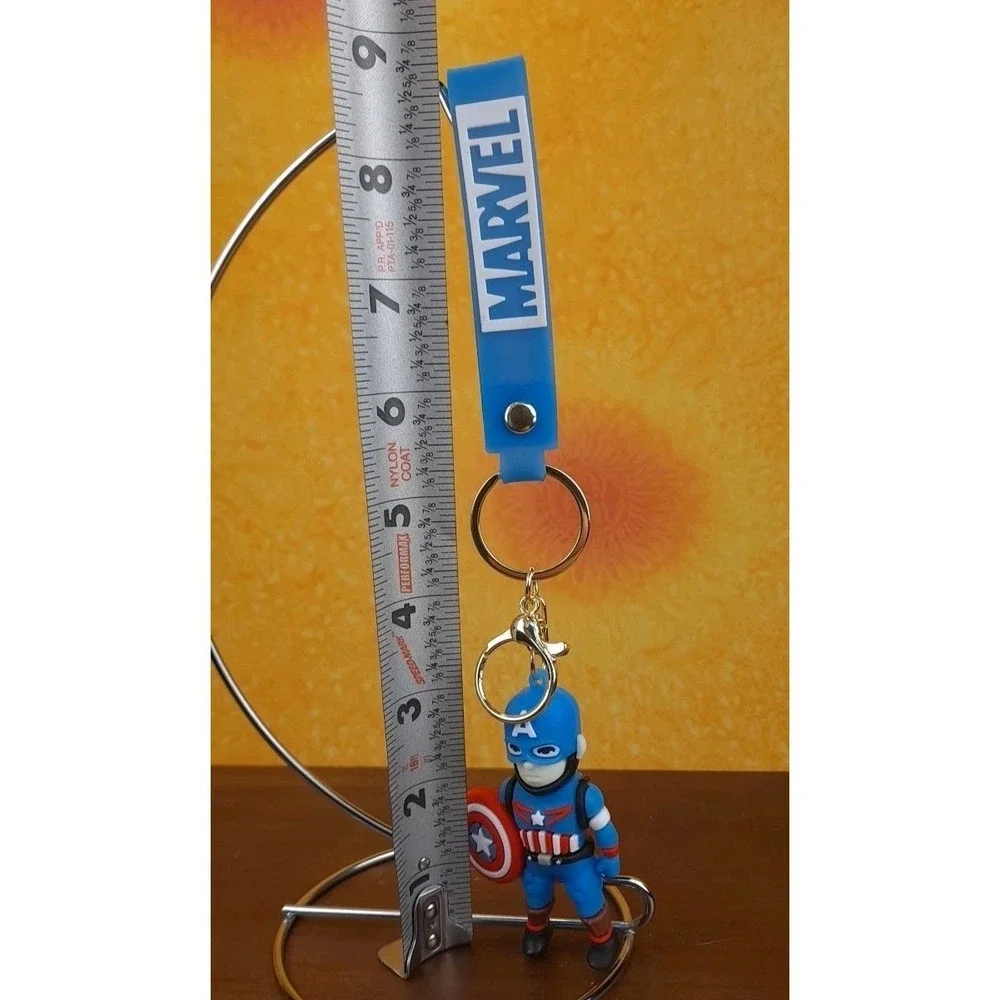 Avengers Marvel Captain America 3D PVC Keychain Backpack Clip New 8